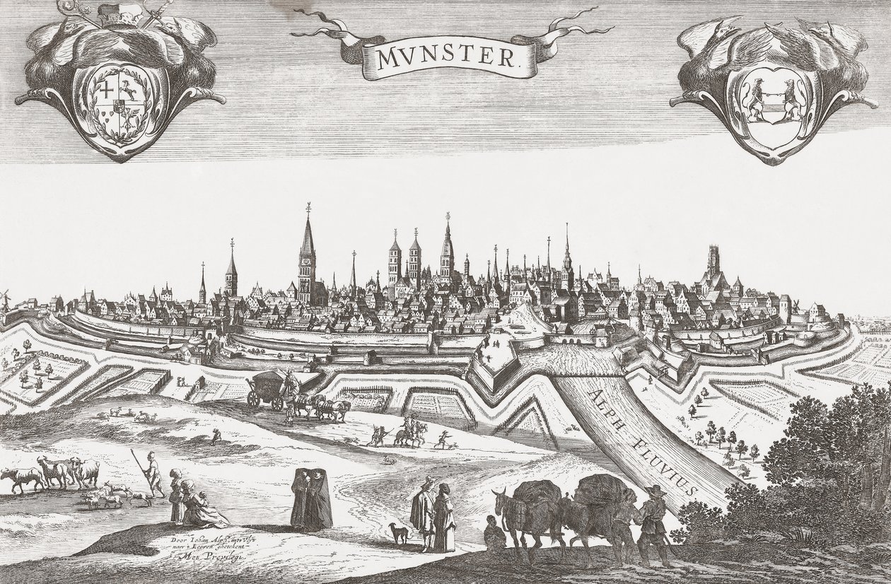 Panorama de Münster, Allemagne - Pieter (after) Nolpe