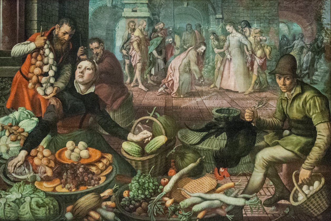 Le Christ et la femme adultère - Pieter Aertsen