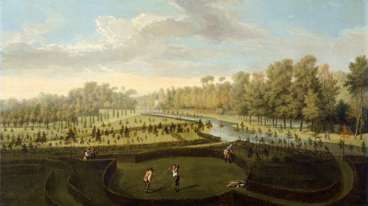 Les jardins de Chiswick House depuis l