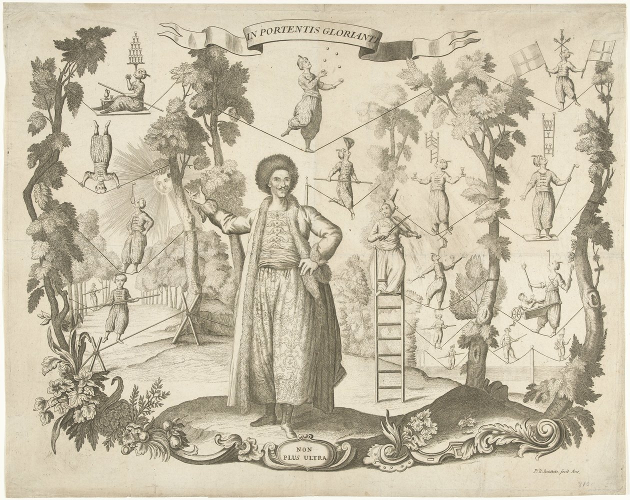 Acrobates et funambules - Pieter Balthasar Bouttats