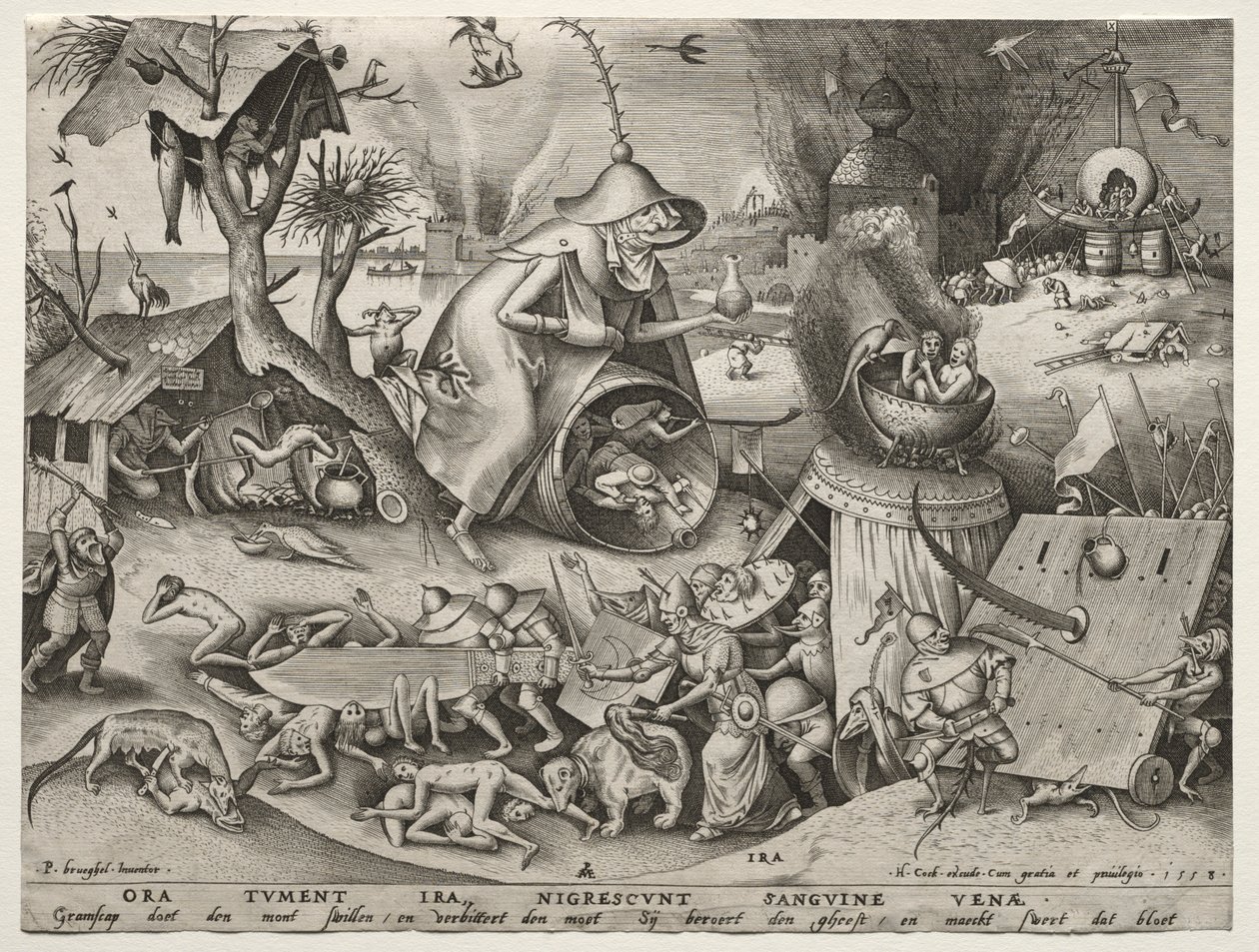 Les sept péchés capitaux : la colère - Pieter Bruegel the Elder