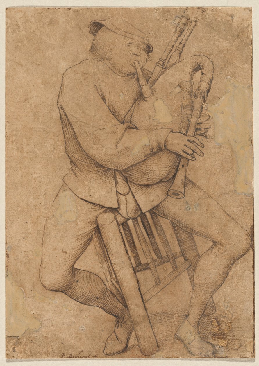 Le joueur de cornemuse - Pieter Bruegel the Elder