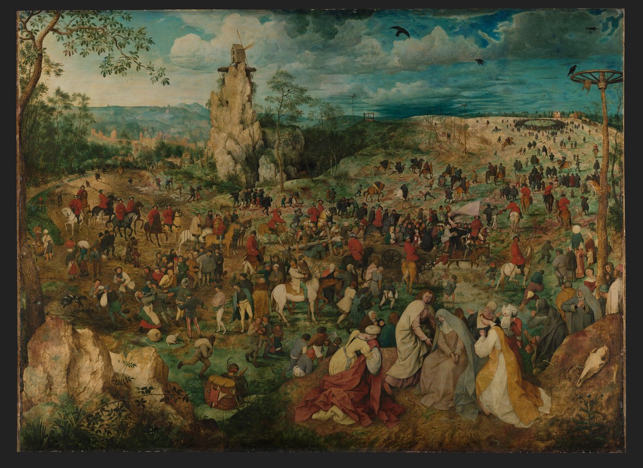 La procession vers le Calvaire - Pieter Brueghel the Elder