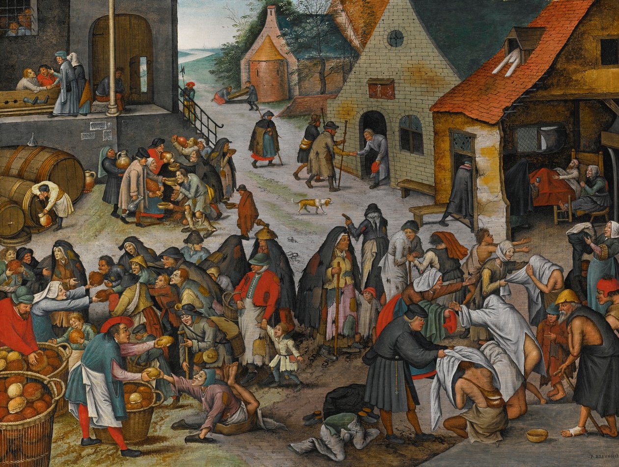 PIETER BRUEGHEL LE JEUNE LES SEPT ACTES DE MISÉRICORDE - Pieter Brueghel the Younger