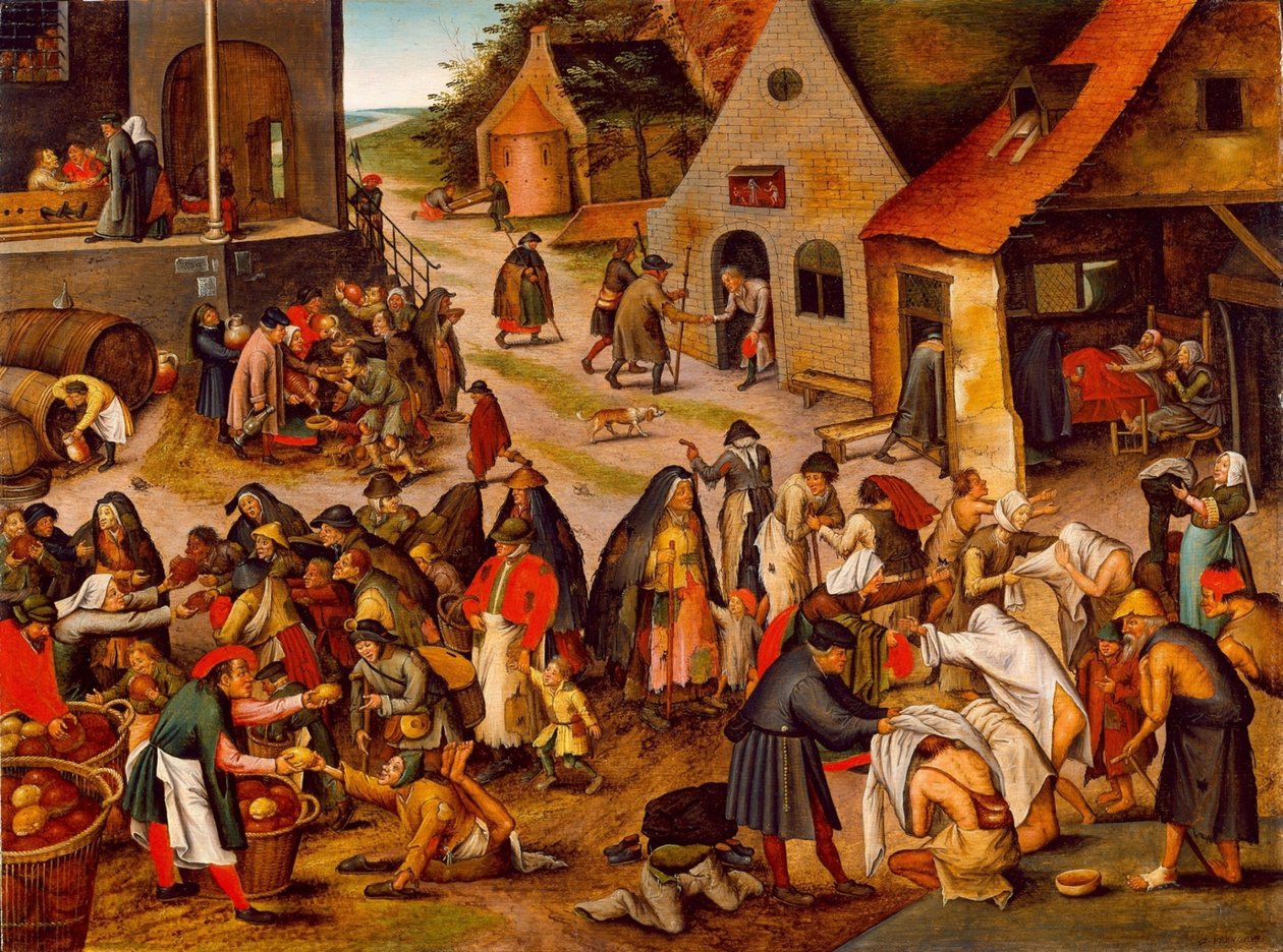 Les Sept Œuvres de Miséricorde, entre 1616 et 1638 - Pieter Brueghel the Younger