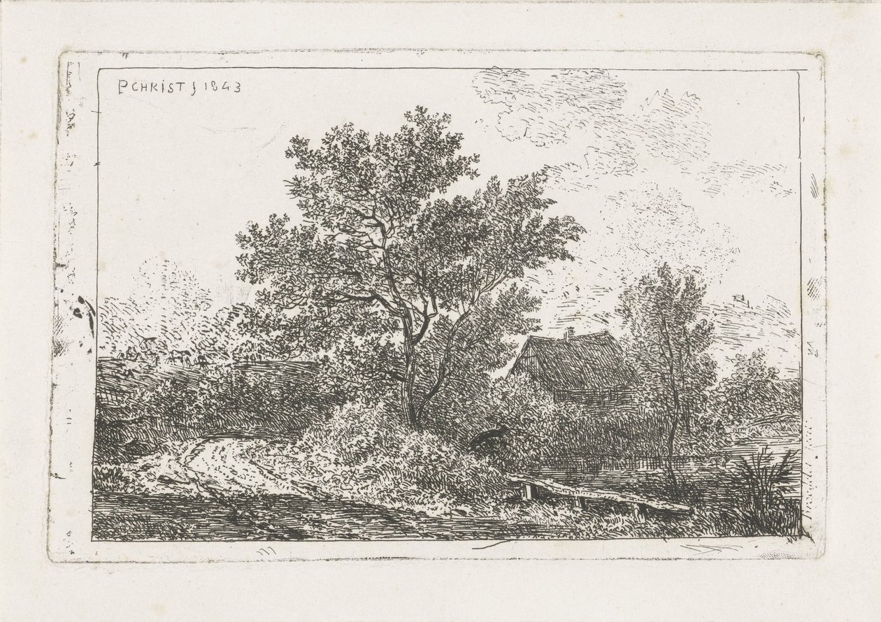 Paysage avec ferme - Pieter Casper Christ