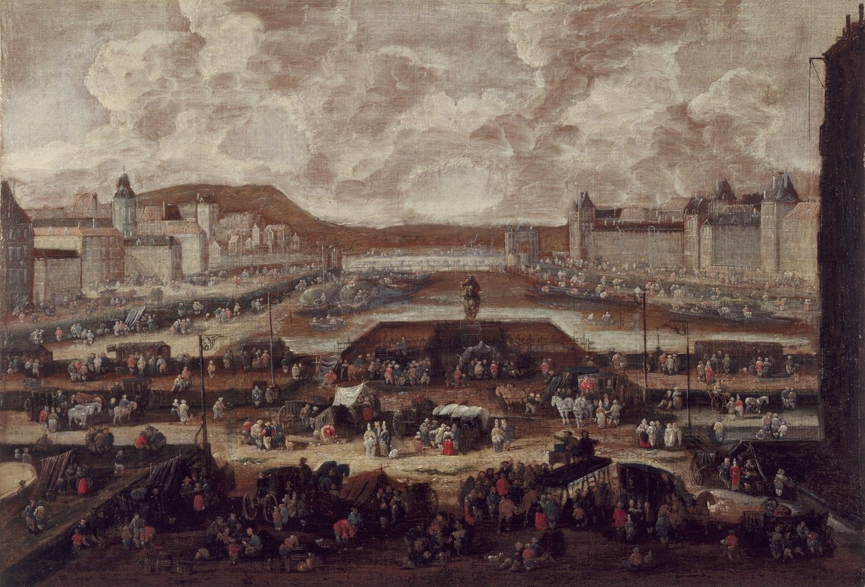 Le Pont-Neuf, la Seine et le Louvre, vers 1670 - Pieter Casteels