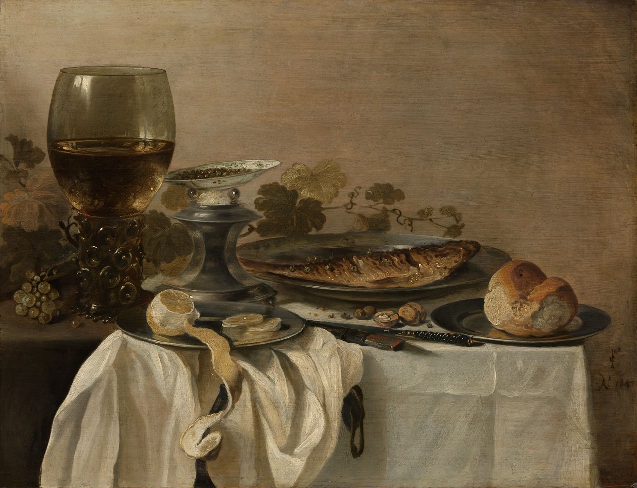 Nature morte au poisson - Pieter Claesz