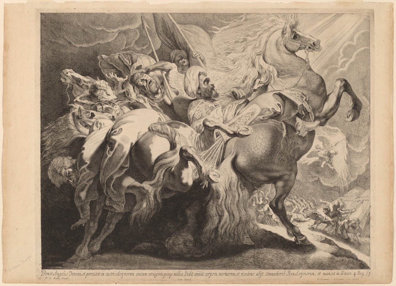 La Défaite de Sennachérib - Pieter Claesz Soutman after Sir Peter Paul Rubens