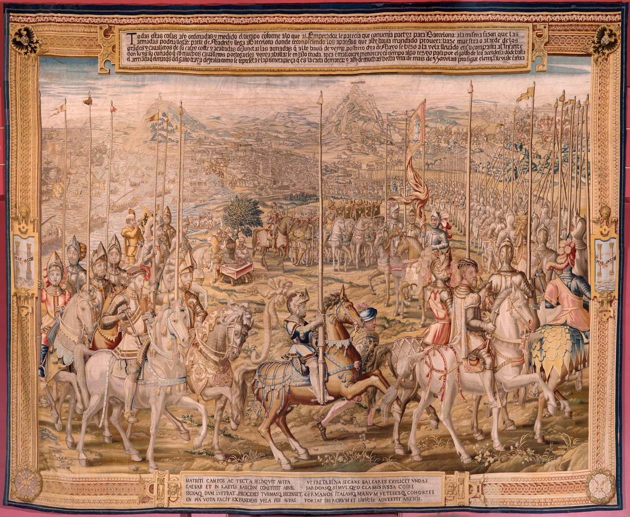La revue des troupes à Barcelone - Pieter Coecke van Aelst