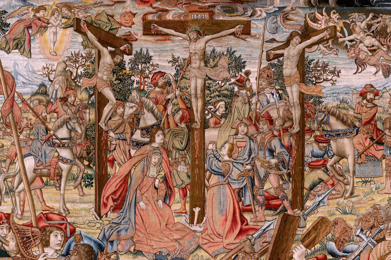 Série La Passion du Christ. Le chemin du Calvaire et la rencontre avec Véronique - Pieter Coecke van Aelst