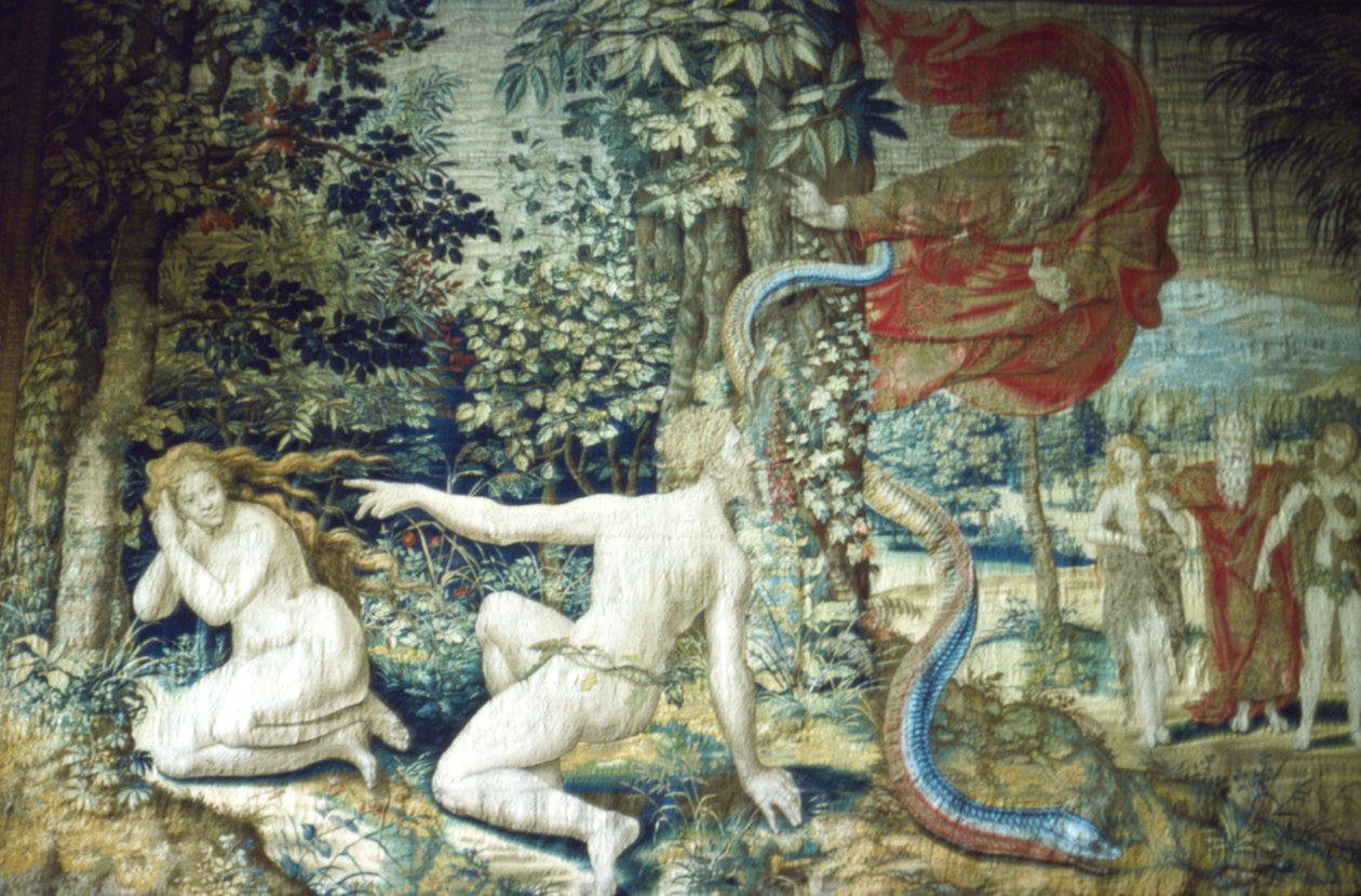 Florence. Adam et Ève après la Chute, Tapisserie de Bruxelles - Pieter Coecke van Aelst