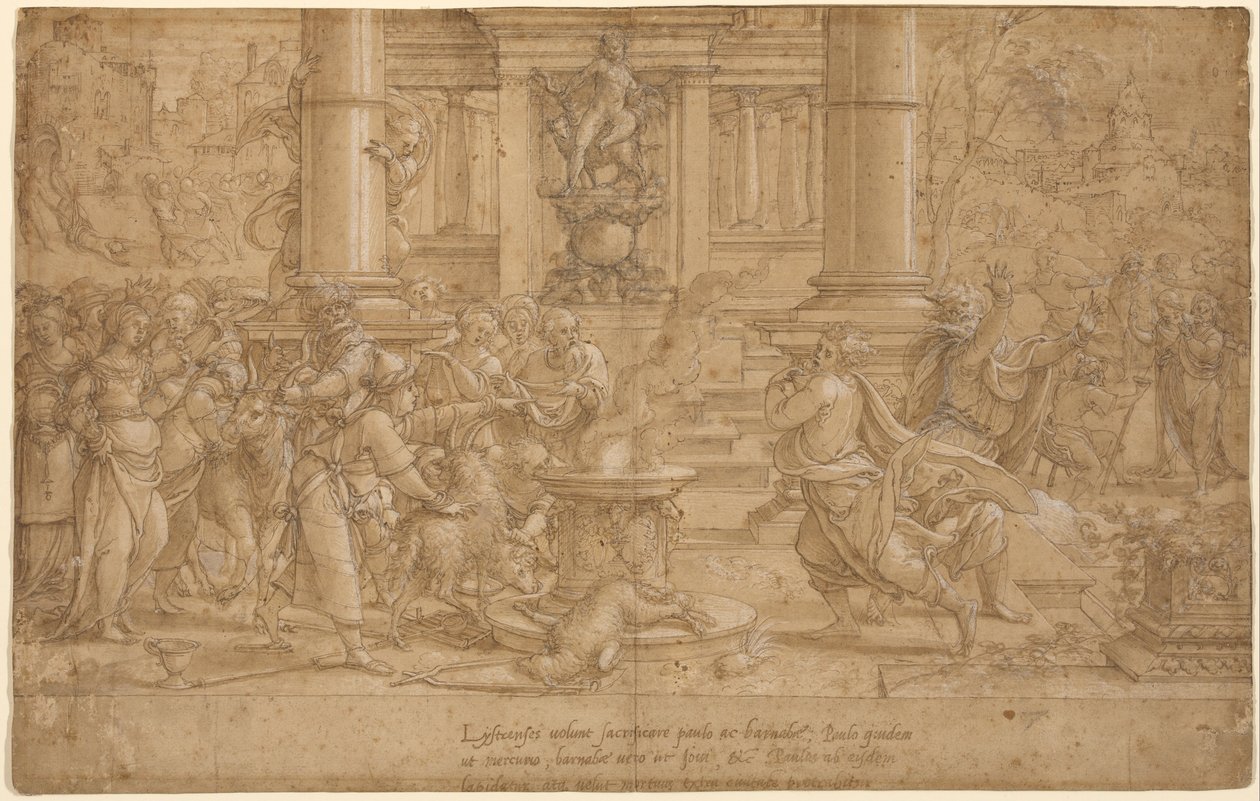 Le sacrifice à Lystre - Pieter Coecke van Aelst