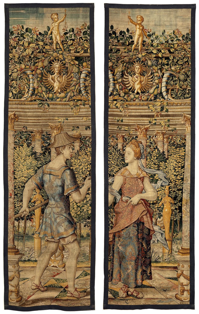 Vertumne et Pomone : Vertumne transformé en pêcheur, vers 1550 - Pieter Coecke van Aelst