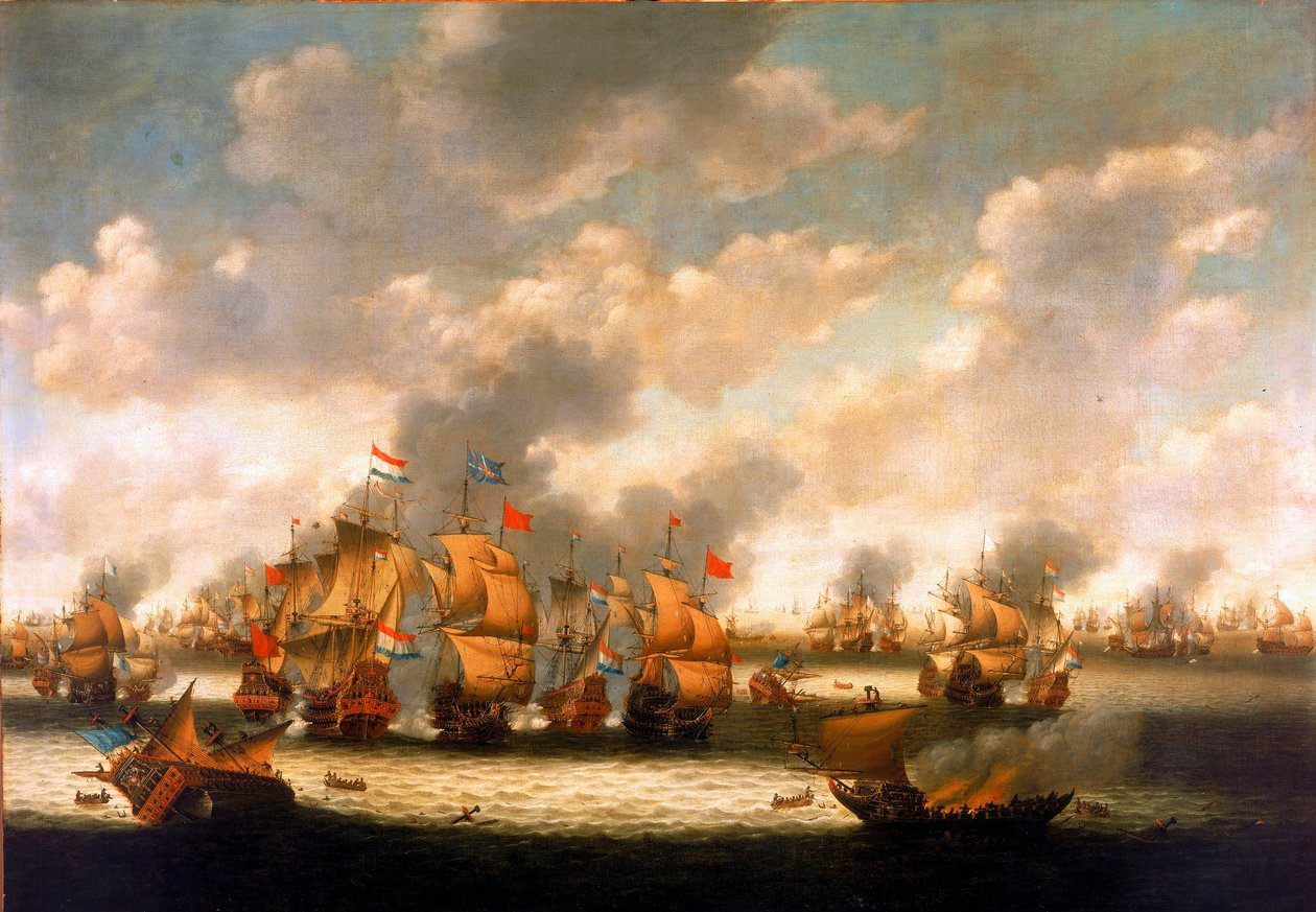 La bataille des Quatre Jours - Pieter Cornelisz van Soest