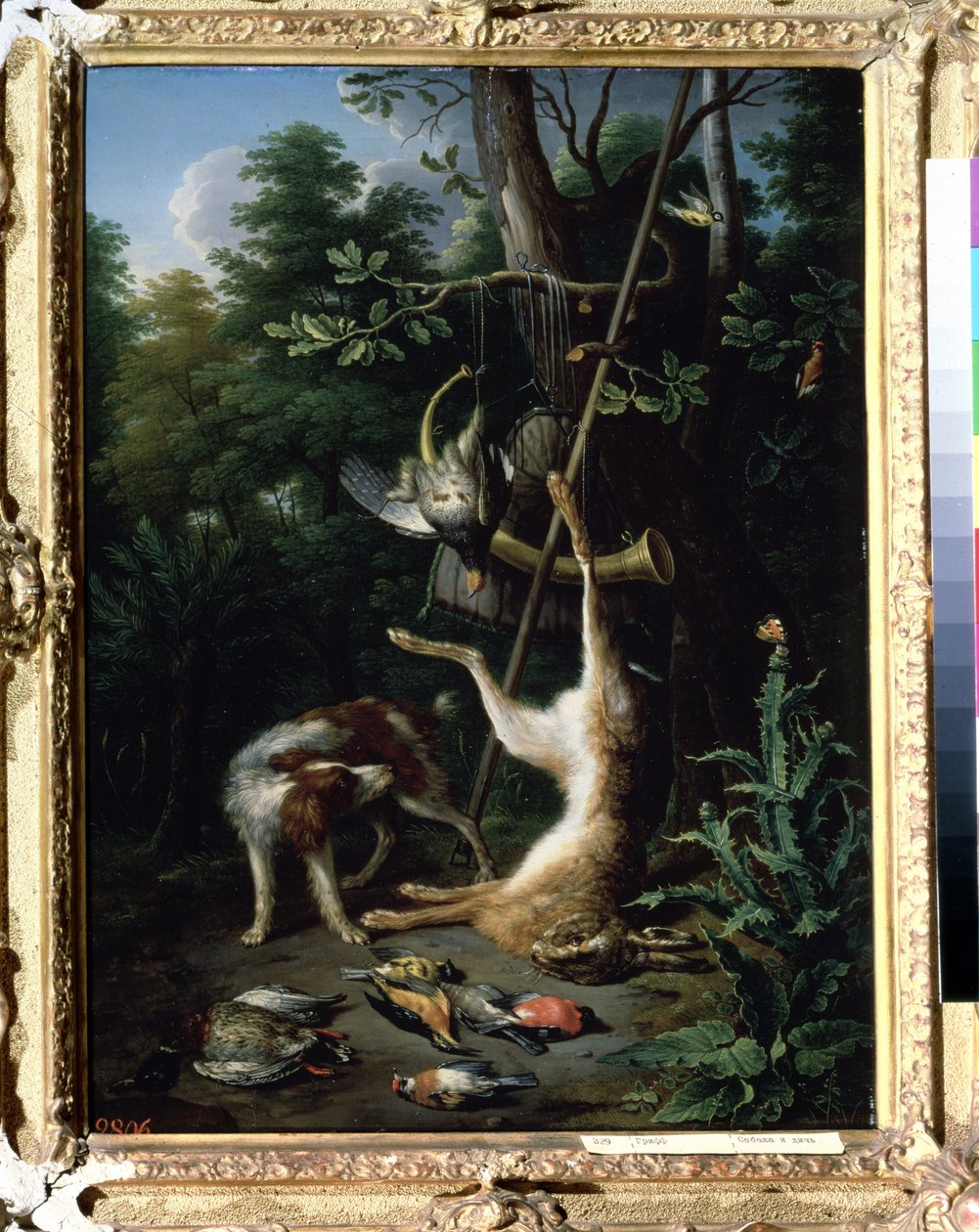 Chien de chasse et gibier à plumes - Peeter Gijsels