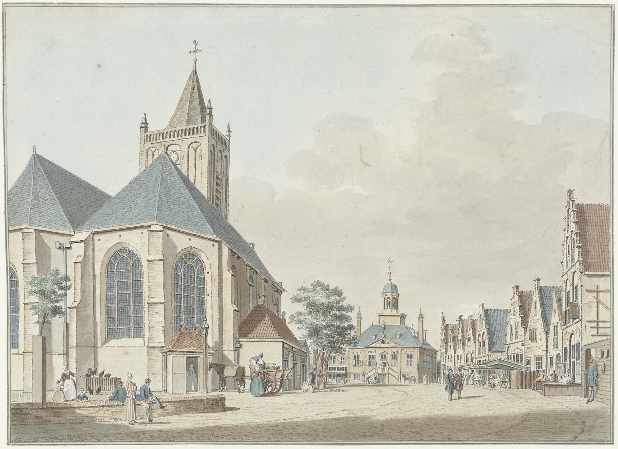 Le marché à Vlaardingen avec l
