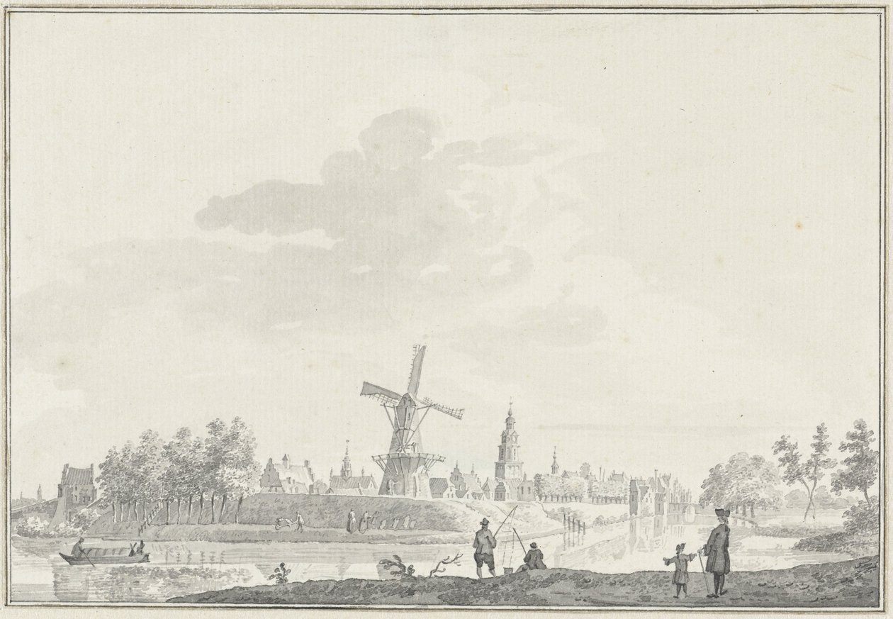 Vue de la ville de Buren - Pieter Jan van Liender