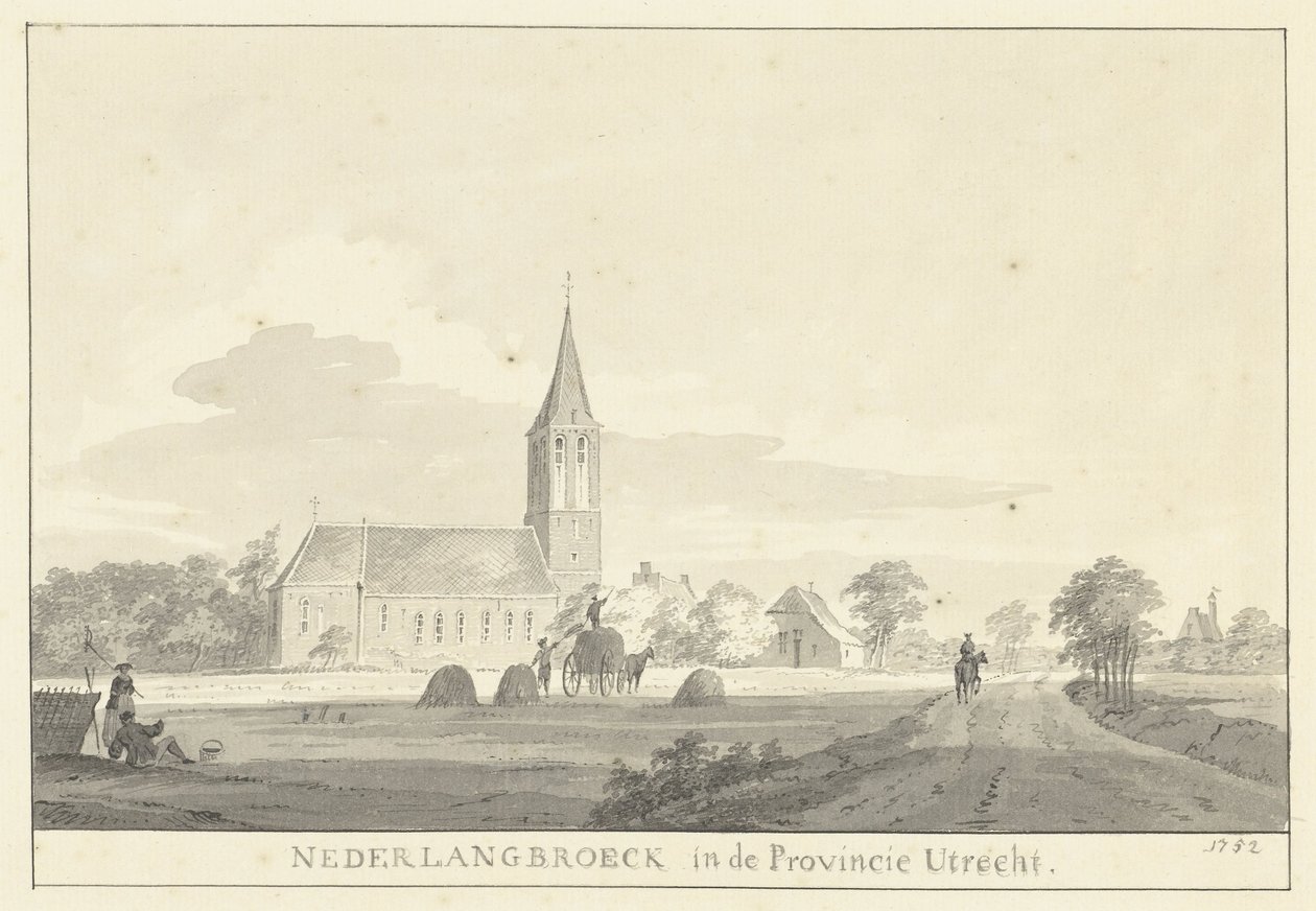 Vue du village de Nederlangbroek - Pieter Jan van Liender