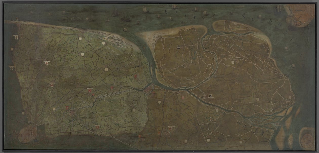 Carte de Brugse Vrije - Pieter Jansz. Pourbus