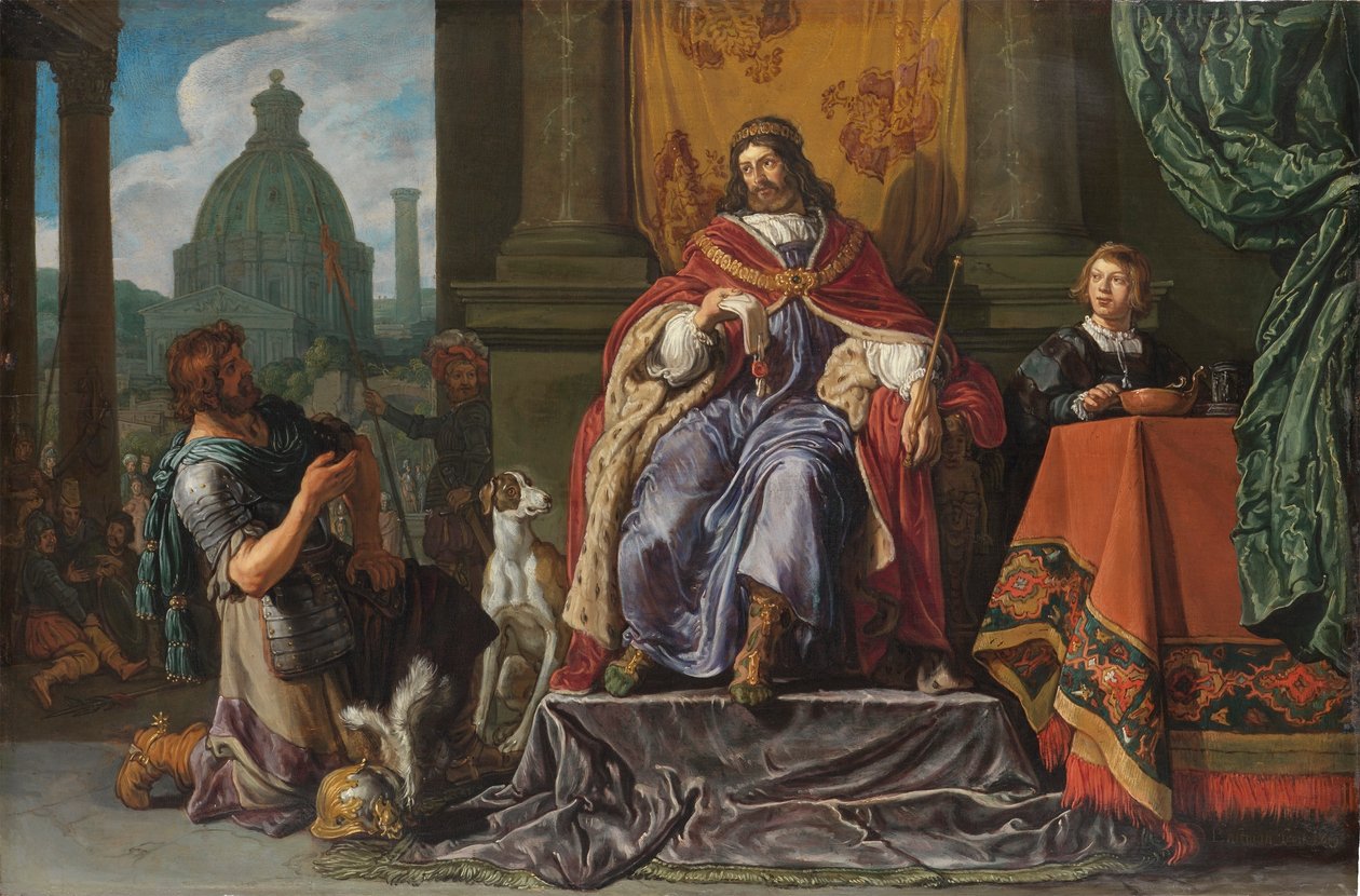David remet à Urie une lettre pour Joab - Pieter Lastman