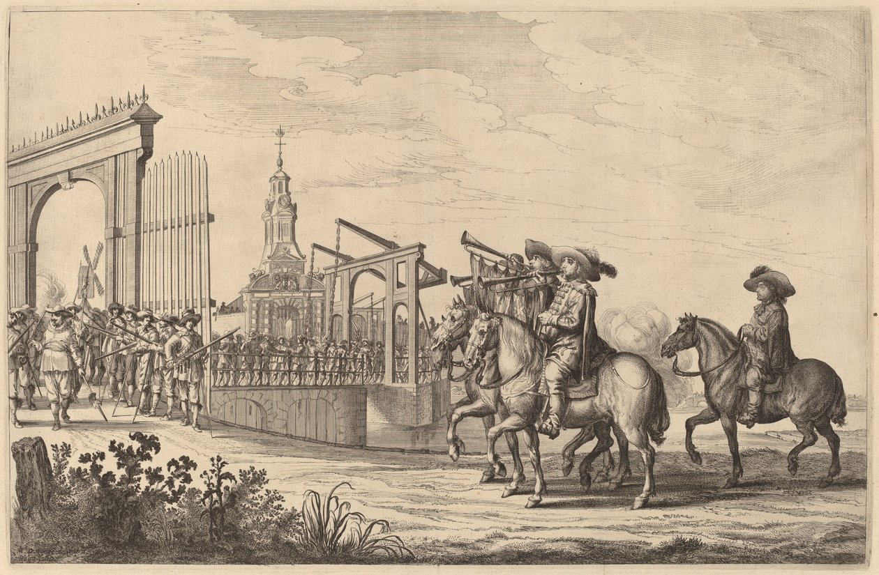 Entrée de Marie de Médicis à Amsterdam [plaque 1 de 6] - Pieter Nolpe