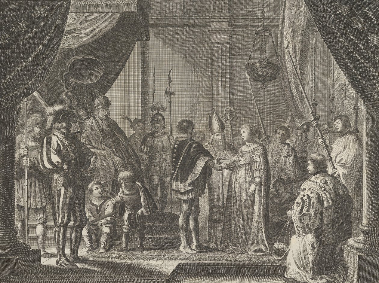 Planche 7 : Le mariage de François Ier de Médicis et Jeanne d
