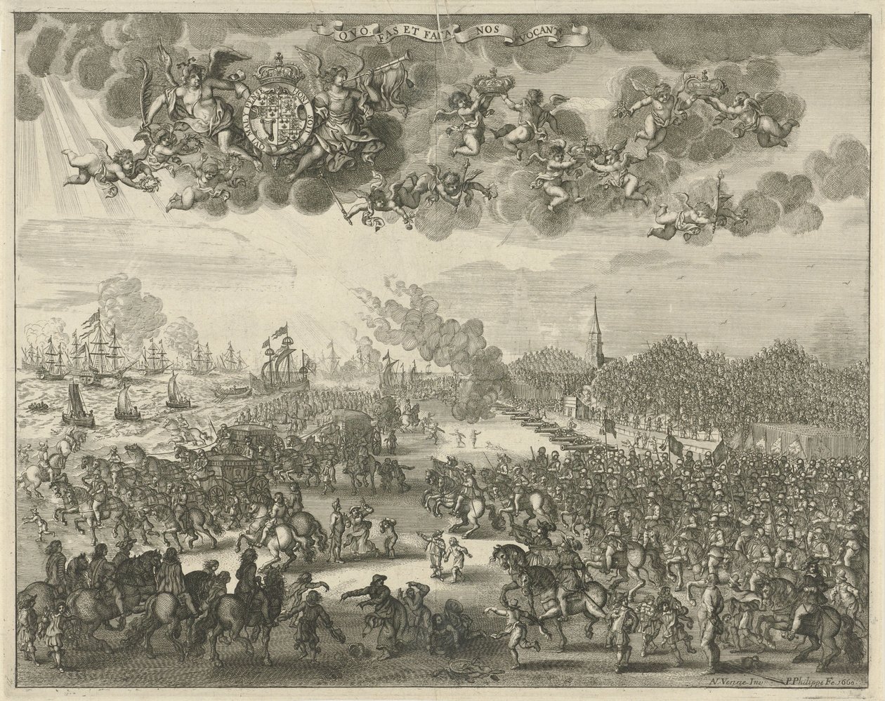Départ de Charles II de Scheveningen pour l
