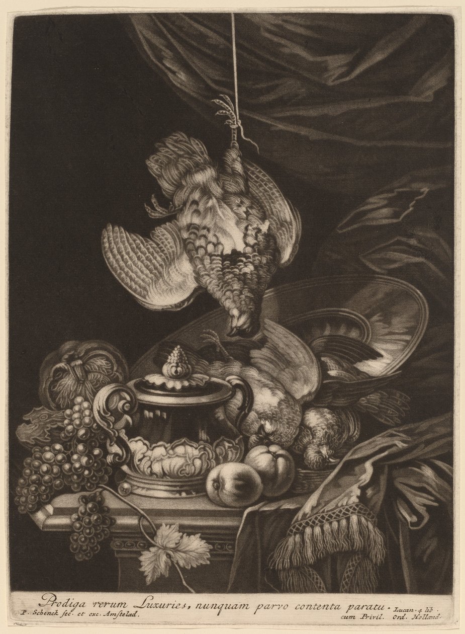 Nature morte avec une perdrix suspendue - Pieter Schenck I