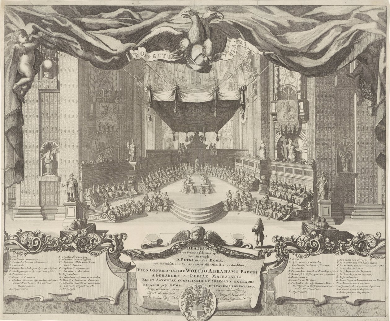 Vue de la basilique Saint-Pierre - Pieter Schenk (I)