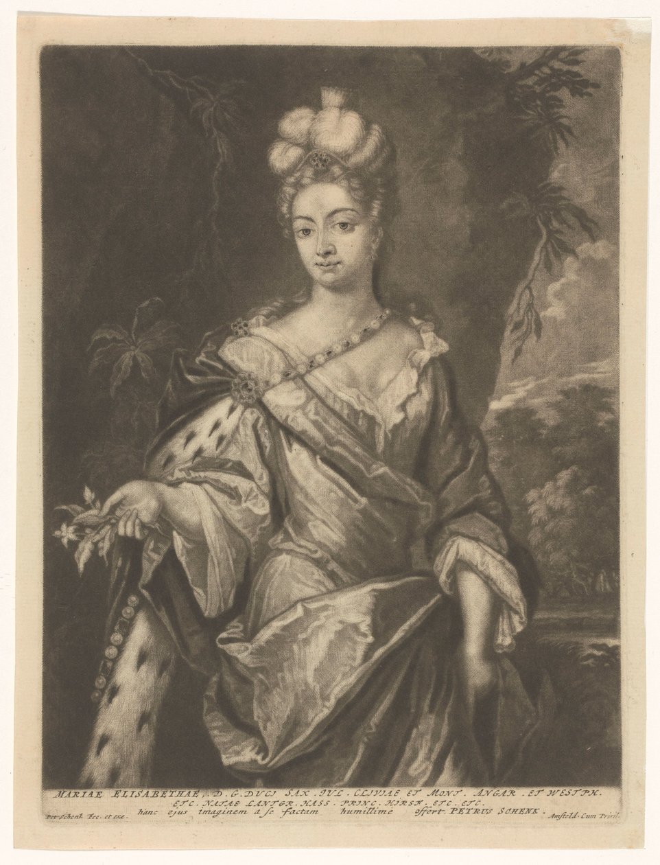 Portrait de Maria Elisabeth von Hessen-Darmstadt - Pieter Schenk (I)