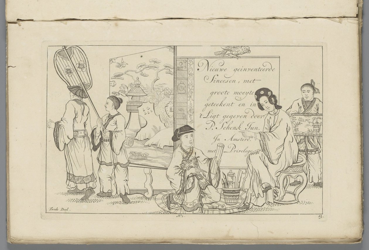 Dessinateur chinois et autres figures chinoises - Pieter Schenk (II)
