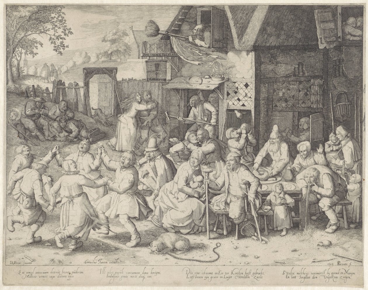 Mendiants festoyant - Pieter Serwouters