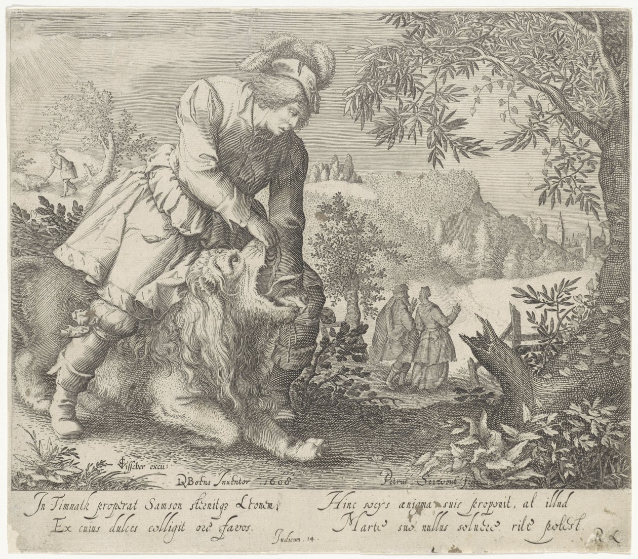 Samson et le lion - Pieter Serwouters