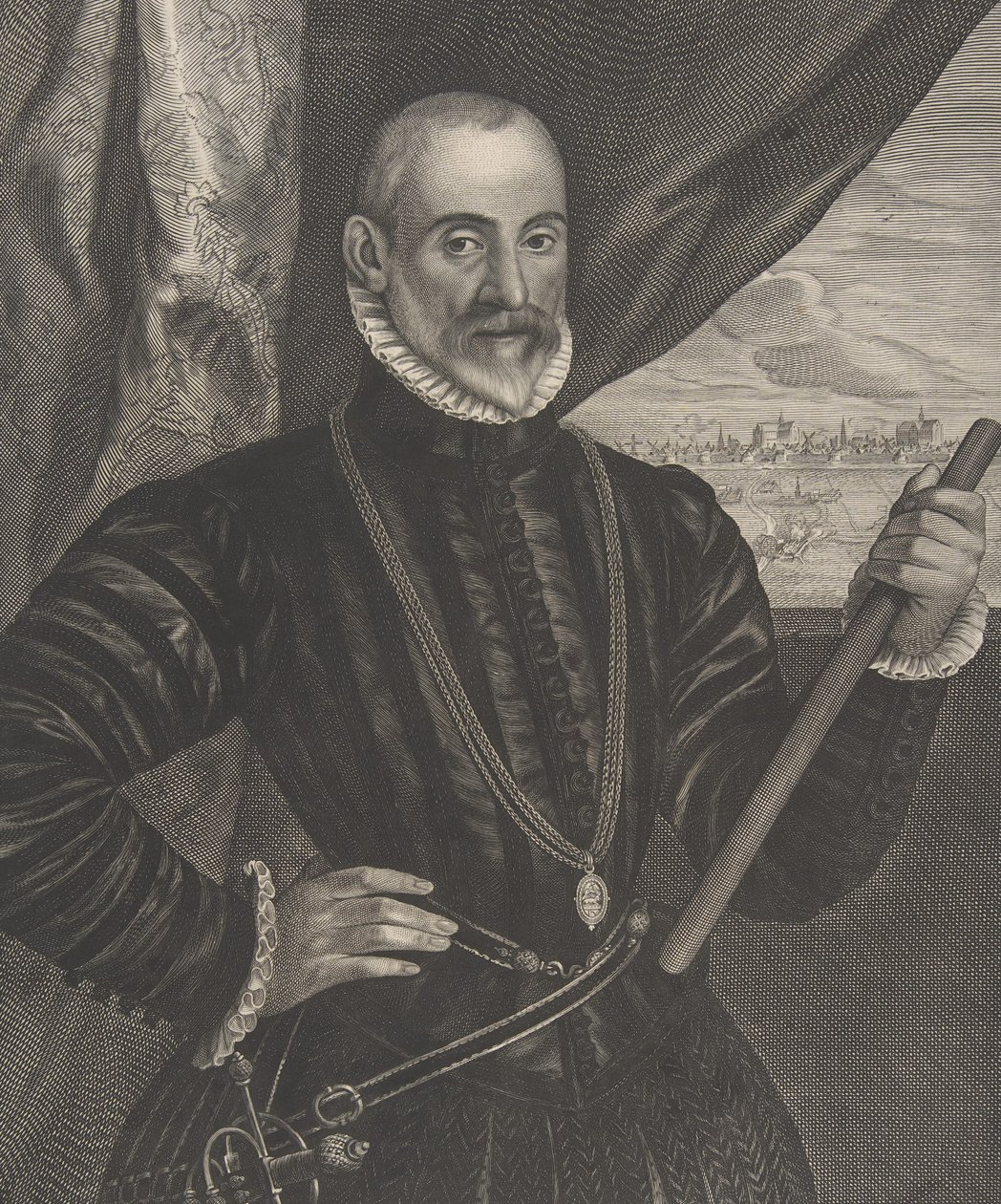 Francisco Valdes, commandant espagnol, de la série Quatuor Personae..., 1649 - Pieter Soutman