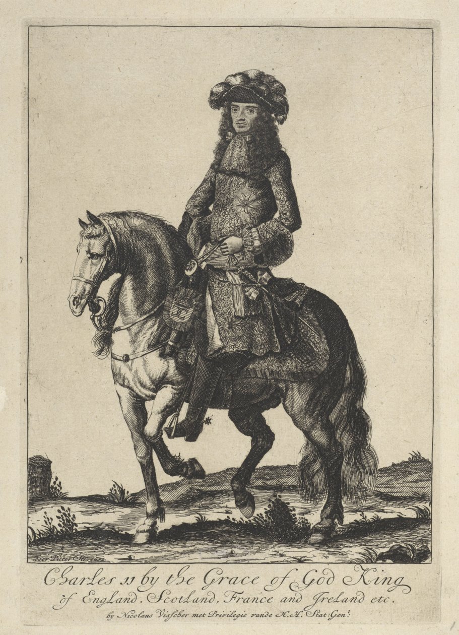 Portrait équestre du roi Charles II d