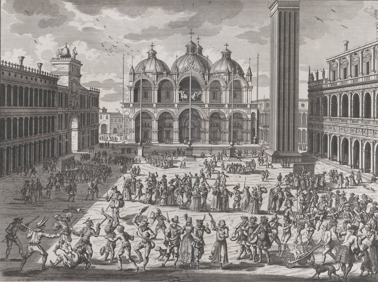 Le carnaval de Venise, de : Thesaurus Antiquitatum et Historiarum Italiae, vol. IX - Pieter Van der Aa