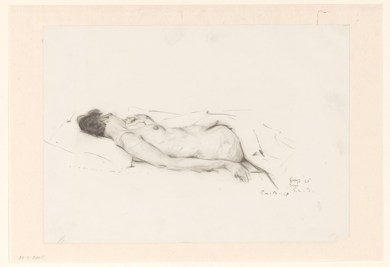 Nu couché - Pieter Willem van Baarsel