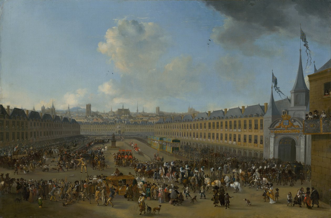 Tournoi à la Place des Vosges à Paris, ca 1665 - Pieter Wouwerman