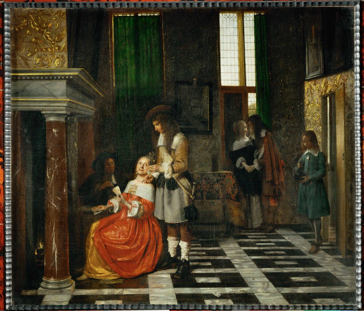 Les joueurs de cartes - The card players … - Pieter de (after) Hooch