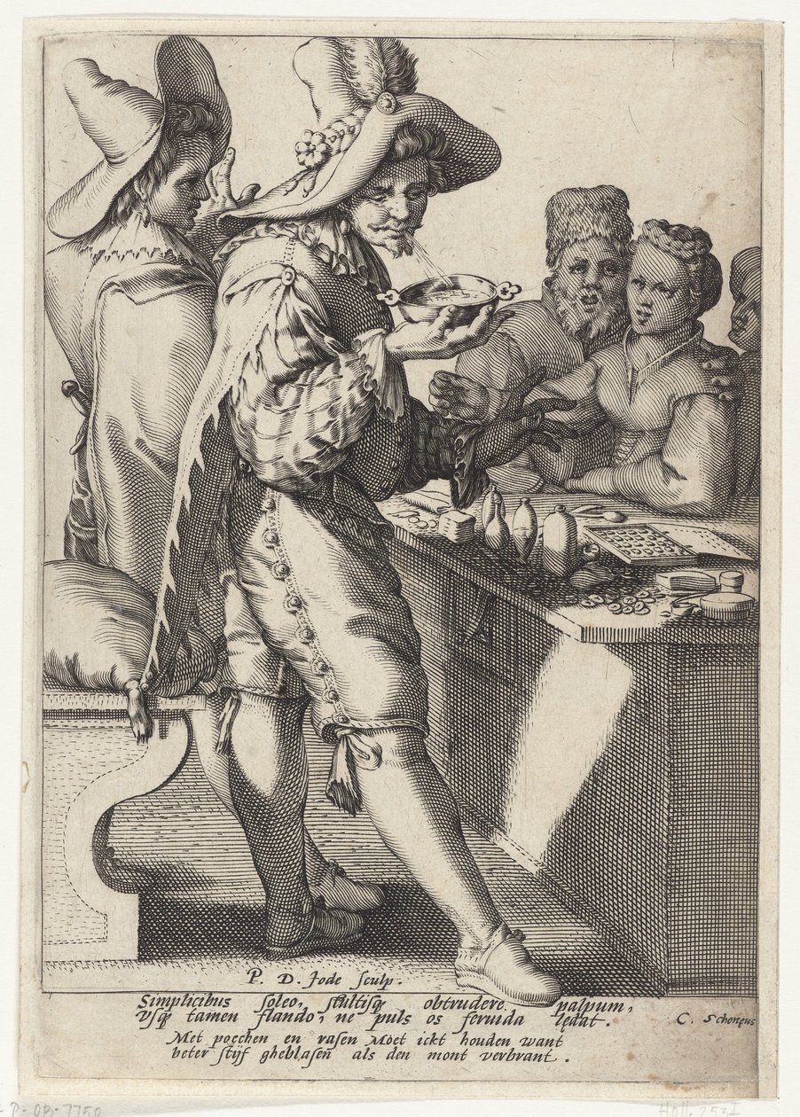 Mieux vaut souffler fort que se brûler la bouche - Pieter de Jode (I)