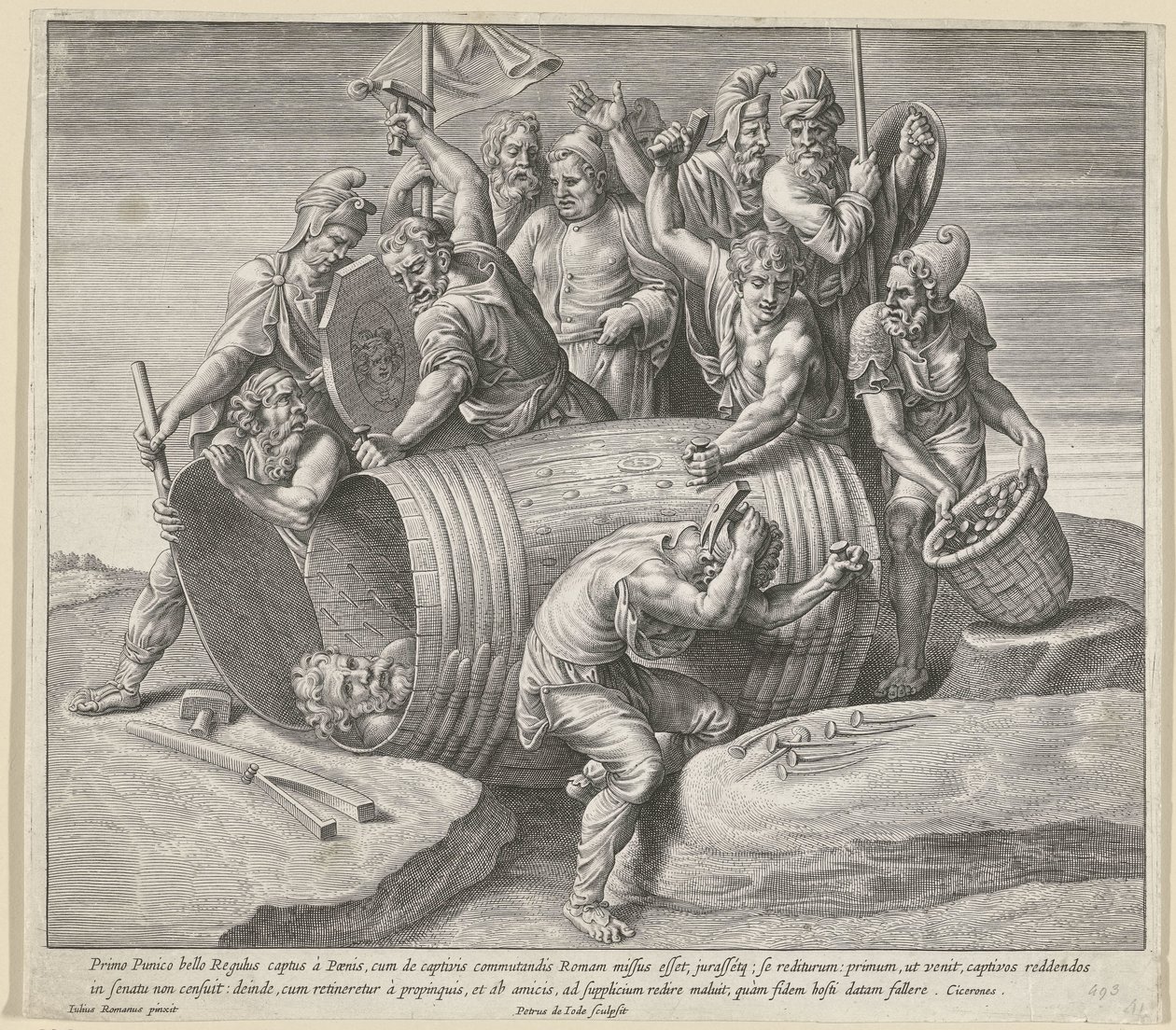 La constance de Marcus Atilius Regulus - Pieter de Jode (I)