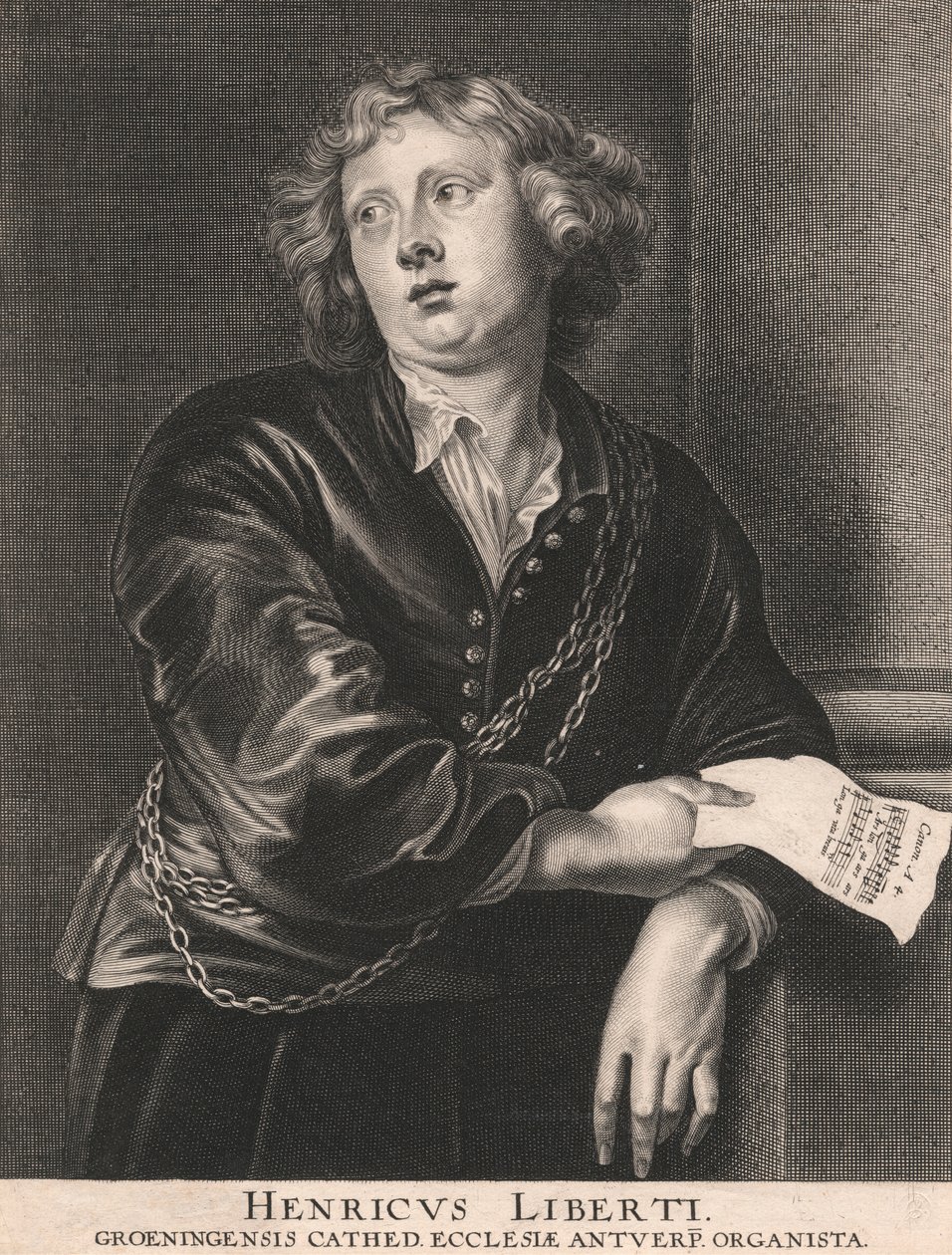 Henricus Liberti, organiste de la cathédrale de Groeningensis, Anvers - Pieter de Jode