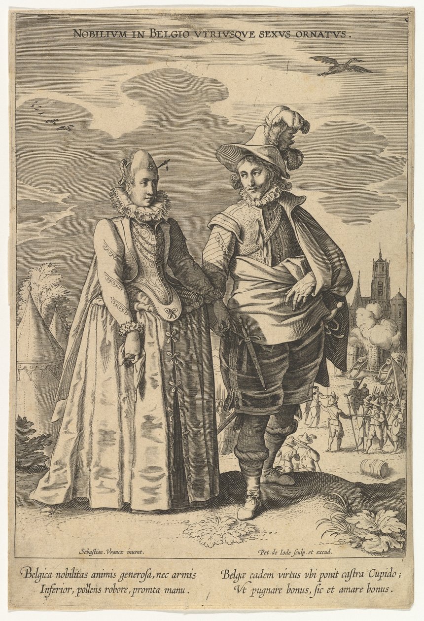 Nobilium in Belgio Utriusque Sexus Ornatus, de Modes de différentes nations - Pieter de Jode I