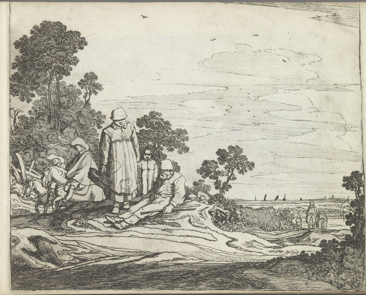 Paysage avec cavaliers - Pieter de Molijn