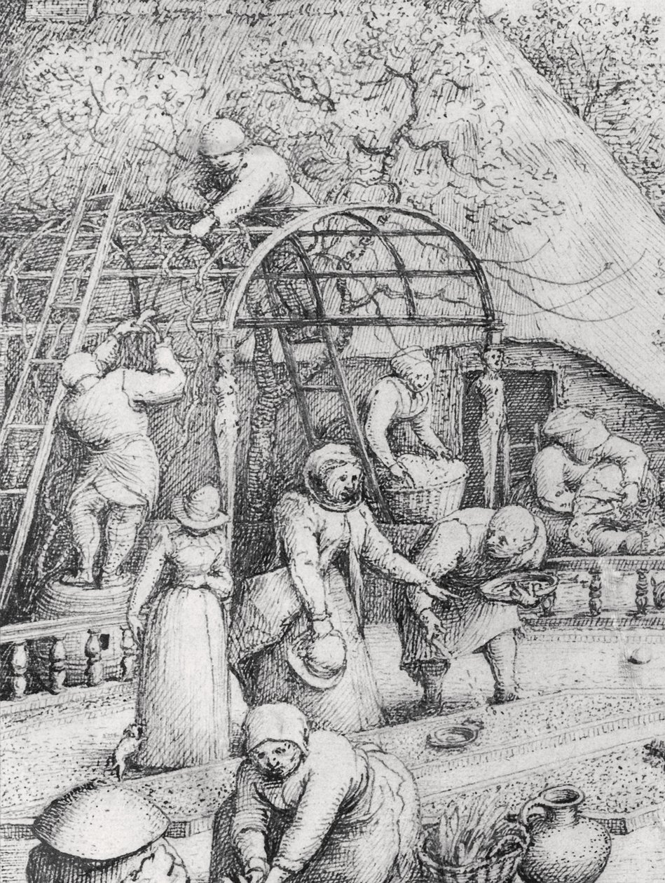 Détail du Printemps - Pieter Bruegel the Elder