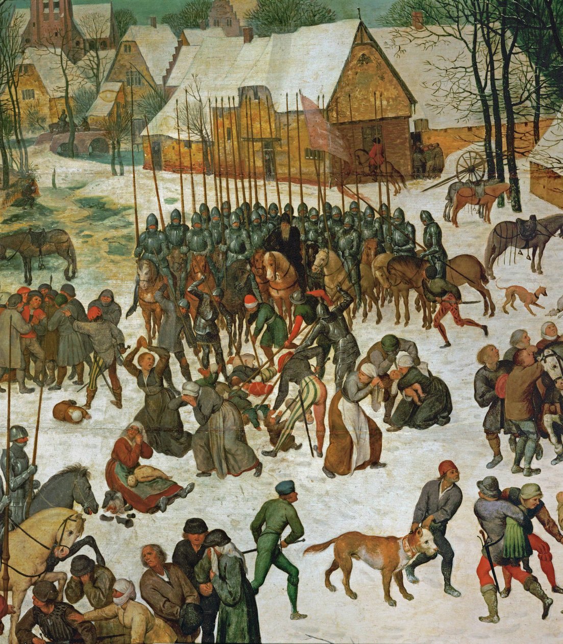 Massacre des Innocents (peinture sur bois de chêne) - Pieter the Elder Bruegel