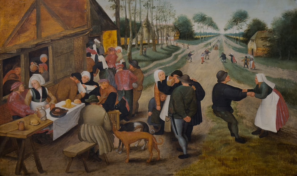 Kermesse flamande, seconde moitié du XVIe siècle (Huile sur bois) - Pieter the Younger (studio of) Brueghel