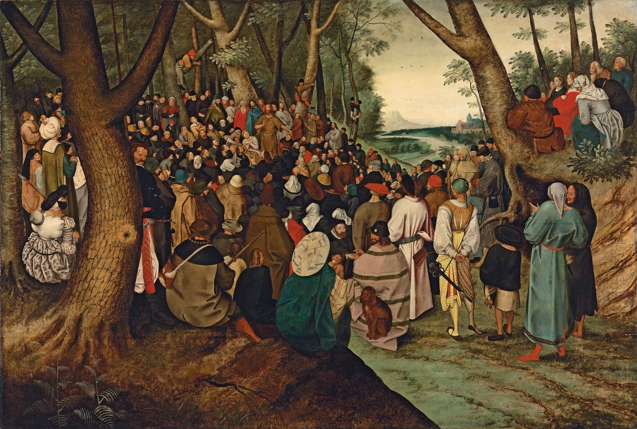 Saint Jean-Baptiste prêchant à la multitude - Pieter Brueghel the Younger