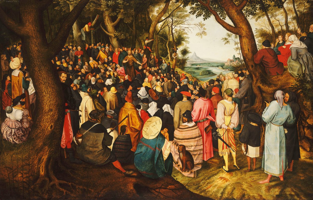 Saint Jean-Baptiste prêchant dans le désert, c.1633-50 - Pieter Brueghel the Younger